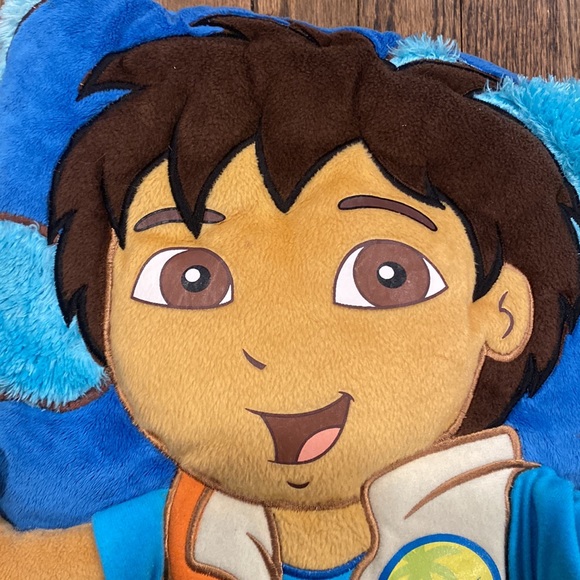 Go Diego Go Stuffed Pillow Plush Nickelodeon kids. Fun removable compass- NICE - Picture 6 of 6